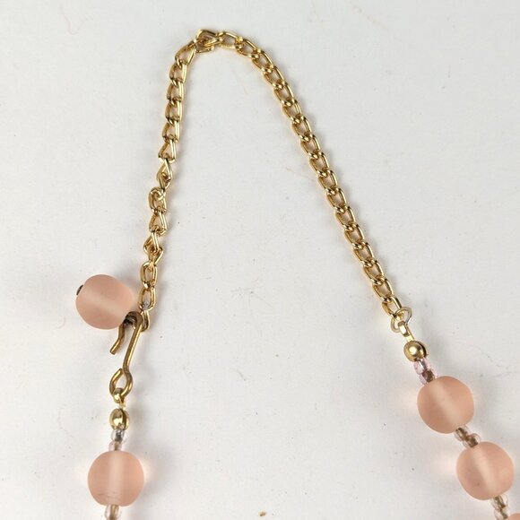 Vintage 50s Italian Floral Cluster Art Glass Necklace - Picture 5 of 6